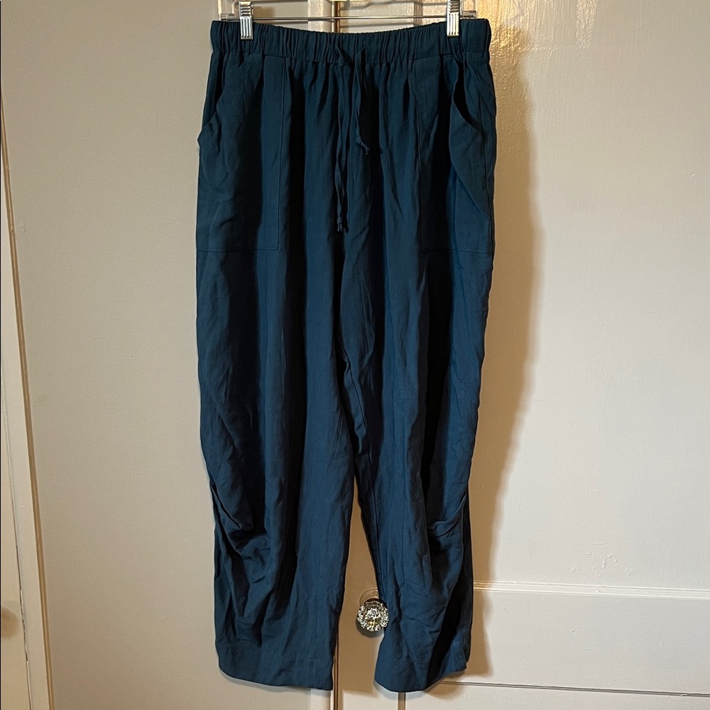 Teal wide leg Pants